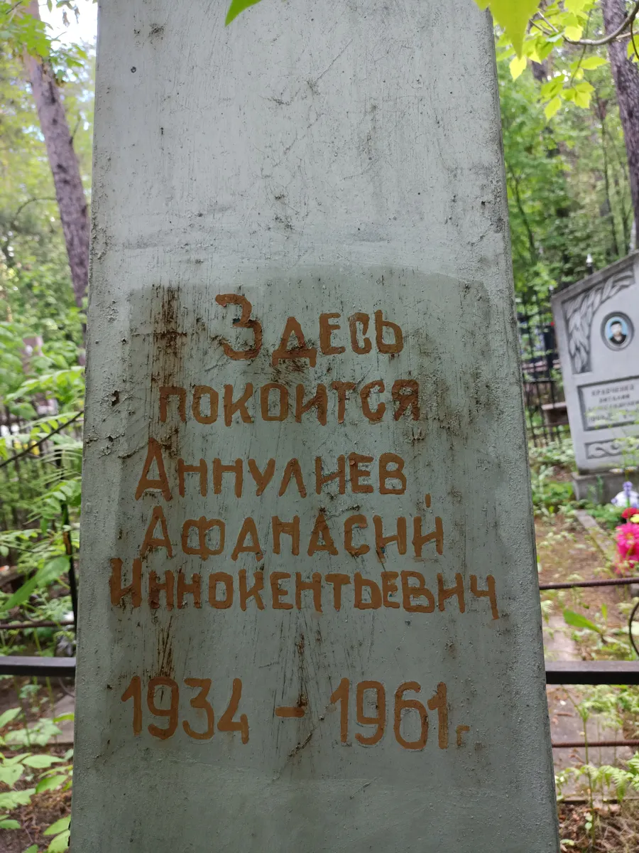 Аннулаев Афанасьевич иннокентьевич