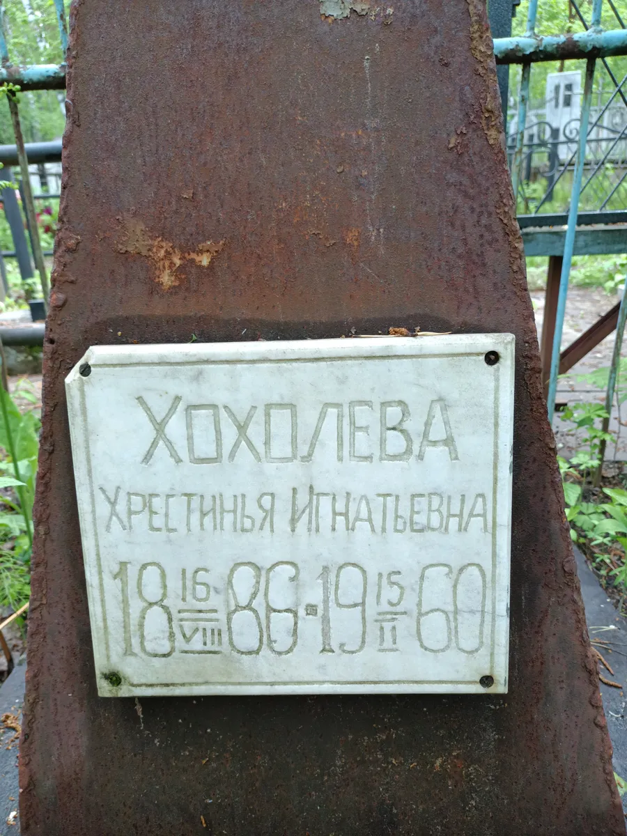 Хохолева Игнатьевна