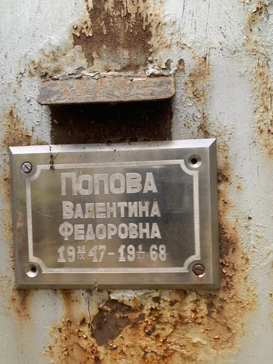 Попова Валентина Федоровна